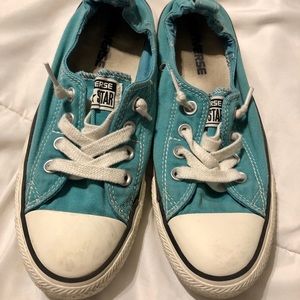Women’s Turquoise Slip On Converse
